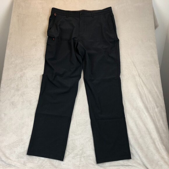 Salt Life Mens Pants 36x32 Black Utility Relaxed Fit Fishing Camping - Picture 11 of 12